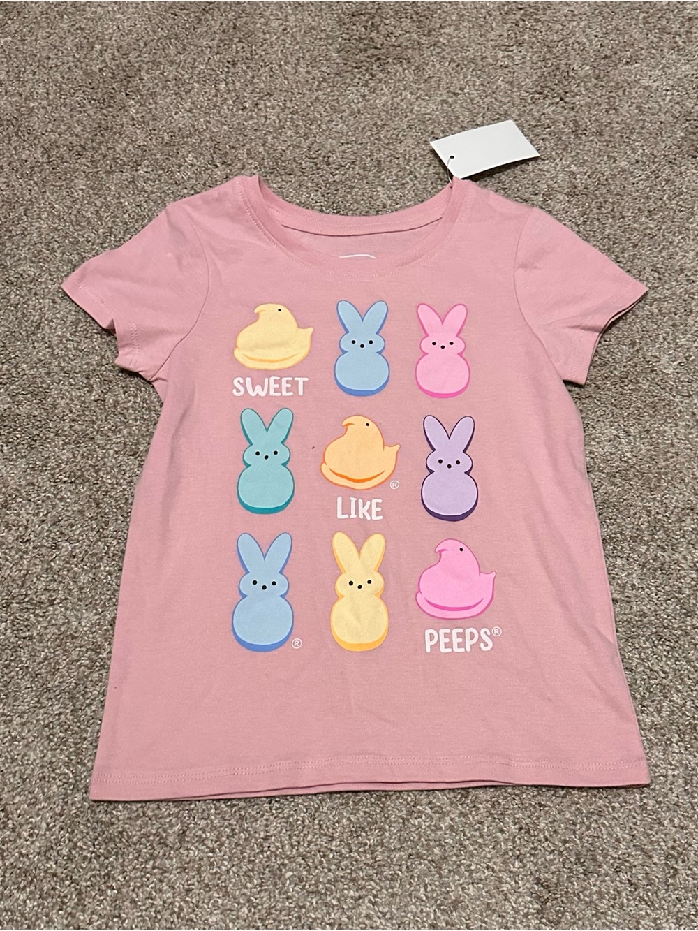 Peeps Pink Short Sleeve Tee for Kids